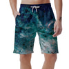 Blue Galaxy Space Men's Shorts-grizzshop