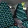 Blue Head Gorilla Geometric Triangle Print Pattern Car Seat Covers-grizzshop