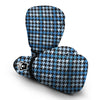 Blue Houndstooth Boxing Gloves-grizzshop