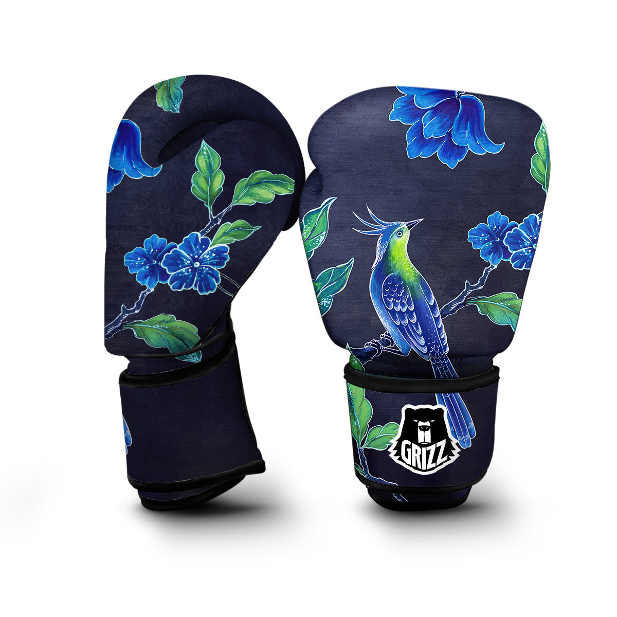 Blue Hummingbird Boxing Gloves-grizzshop