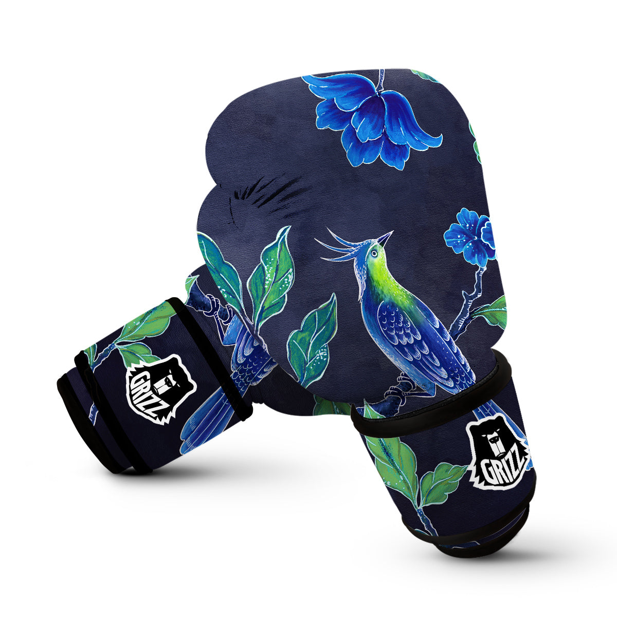 Blue Hummingbird Boxing Gloves-grizzshop