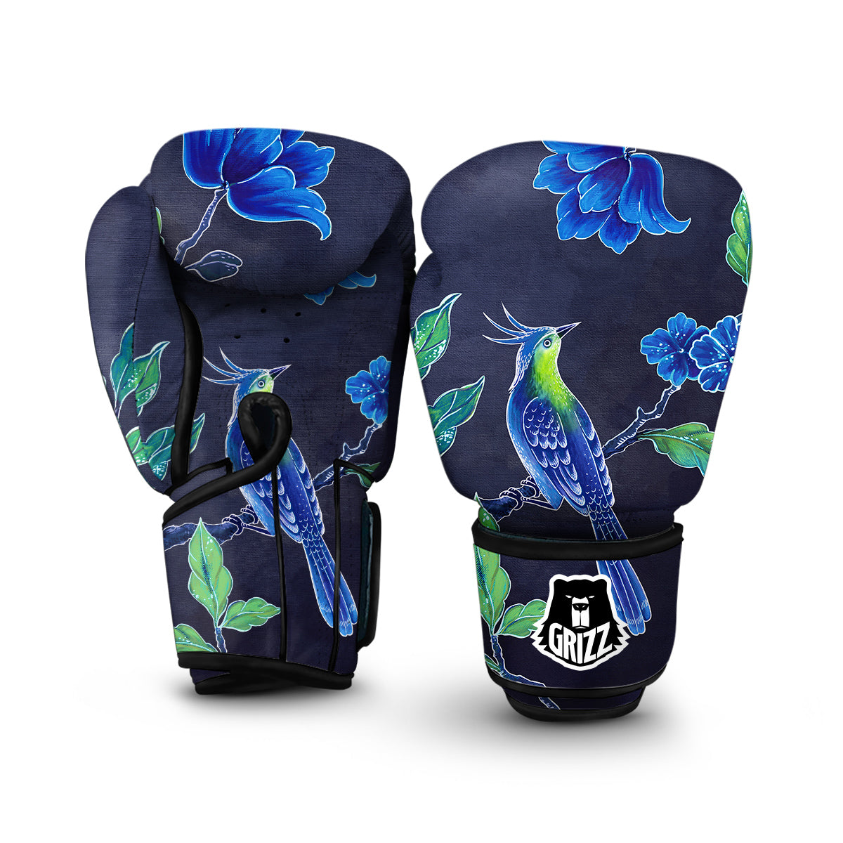 Blue Hummingbird Boxing Gloves-grizzshop