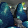 Blue Jellyfish On Deep Sea Print Car Seat Covers-grizzshop