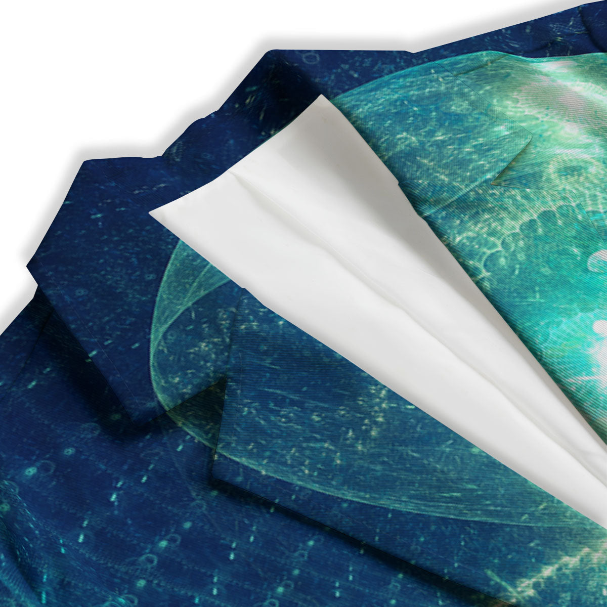 Blue Jellyfish On Deep Sea Print Women's Blazer-grizzshop
