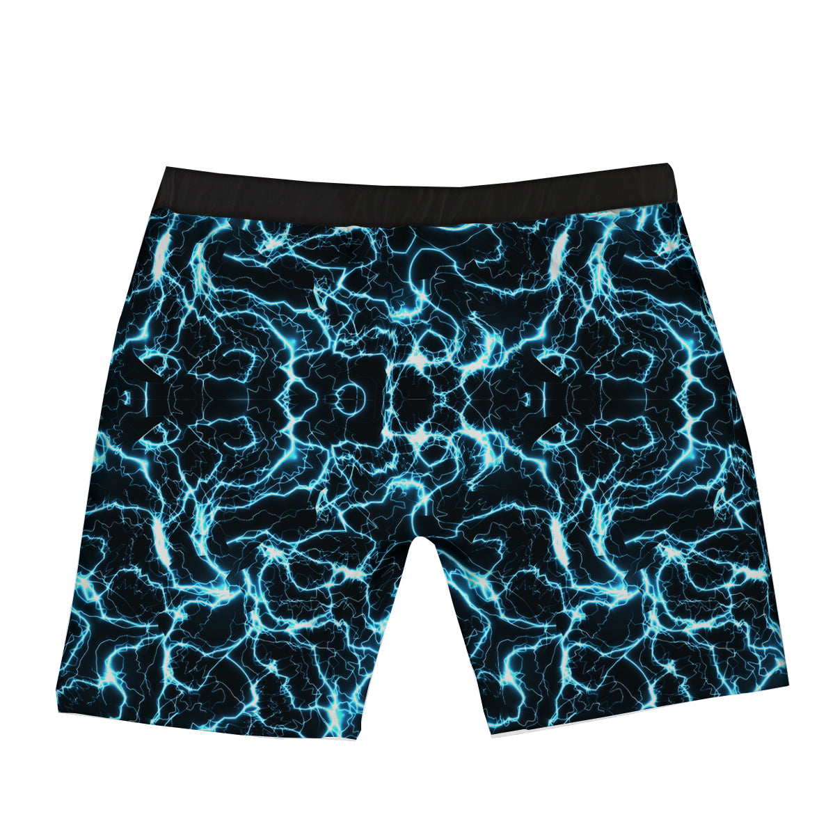 Blue Lightning Explosion Print Pattern Boxer Briefs-grizzshop