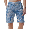 Blue Liquid Marble Men's Shorts-grizzshop