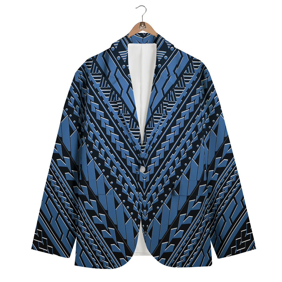 Blue Maori Men's Blazer-grizzshop