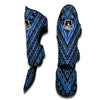 Blue Maori Muay Thai Shin Guards-grizzshop