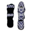 Blue Maori Print Muay Thai Shin Guards-grizzshop