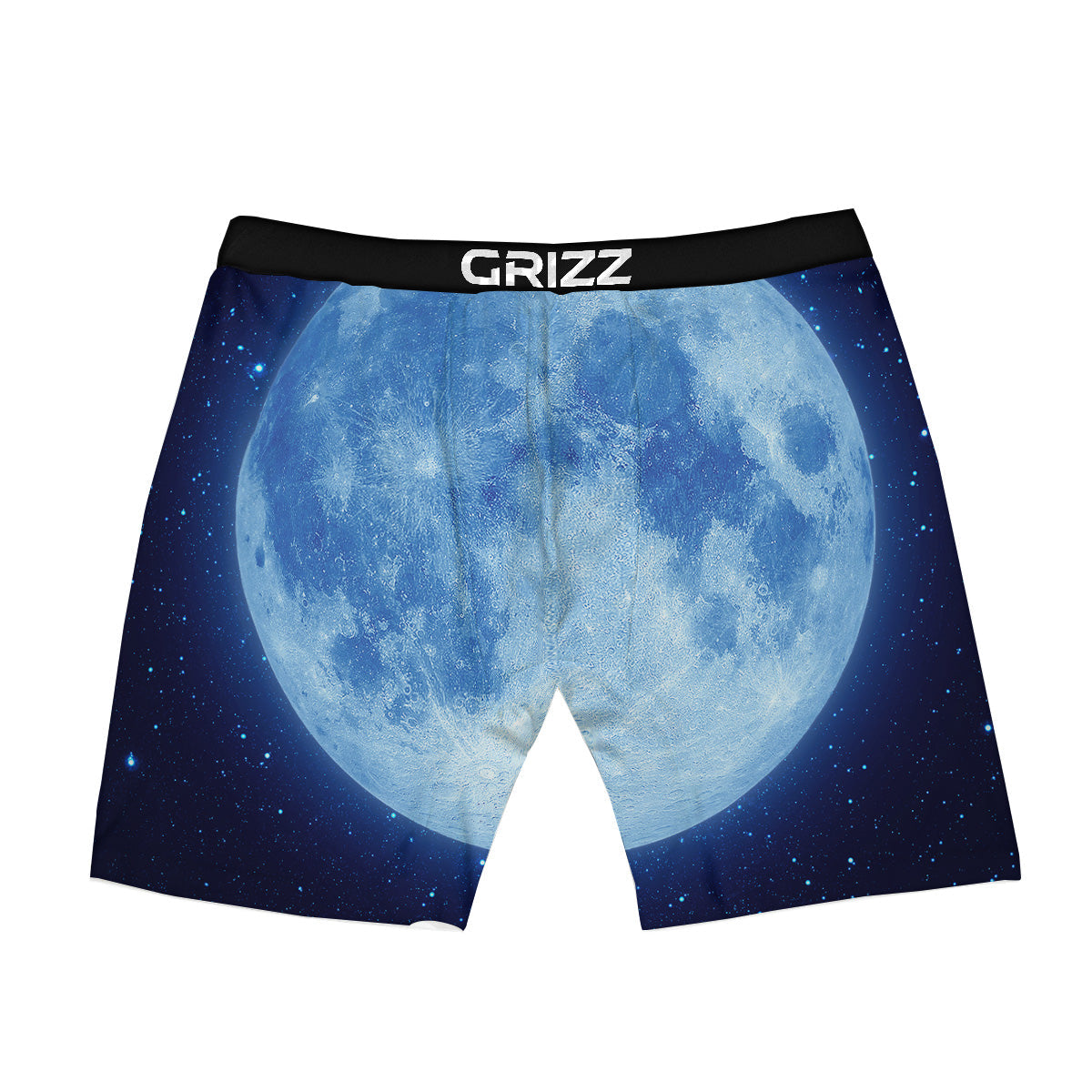 Blue Moon Print Boxer Briefs-grizzshop