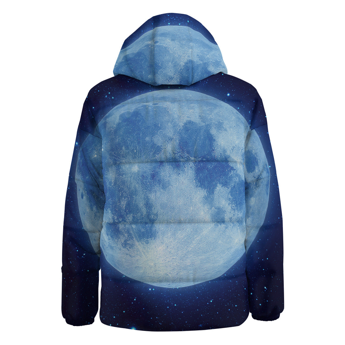 Blue Moon Print Down Jacket-grizzshop