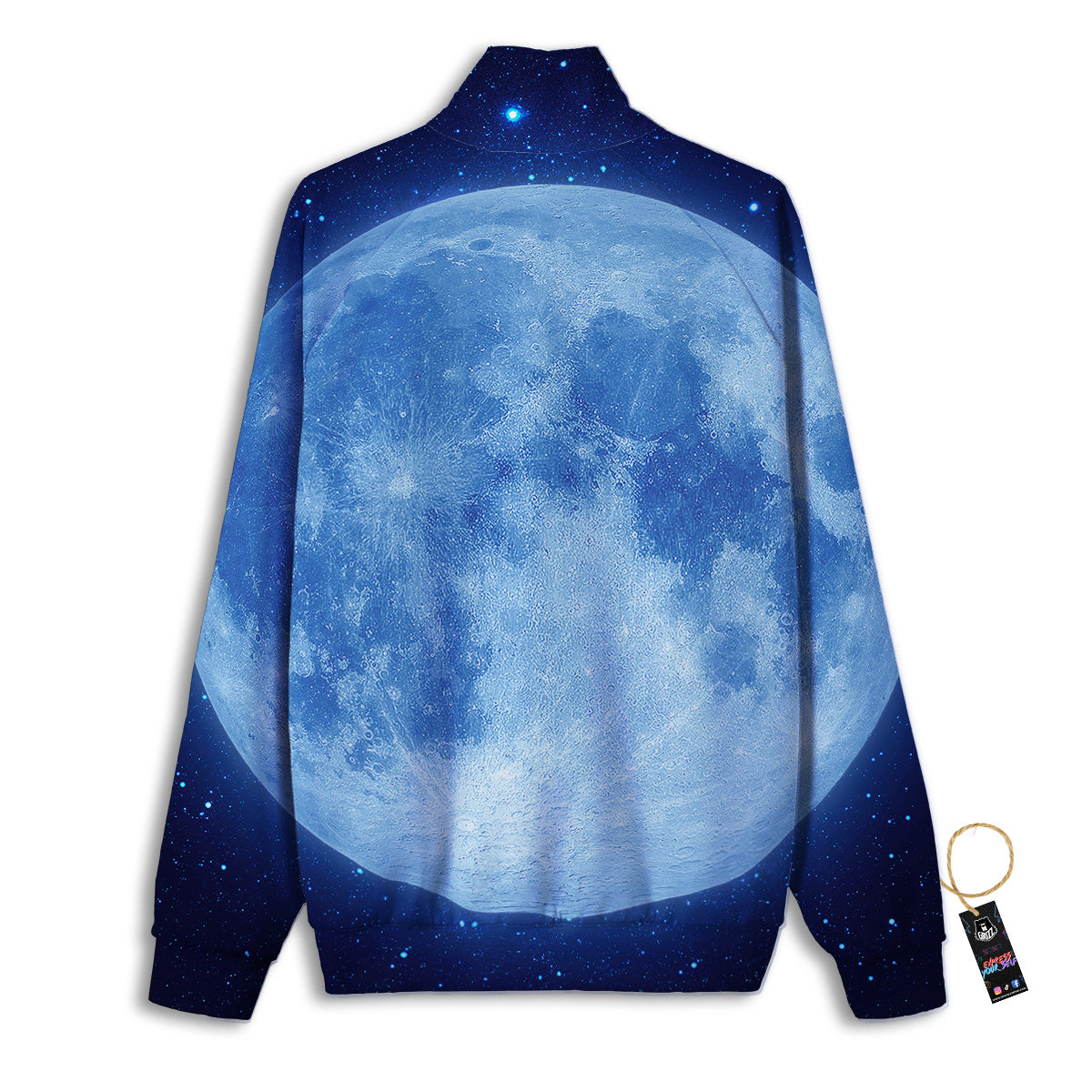 Blue Moon Print Track Jacket-grizzshop