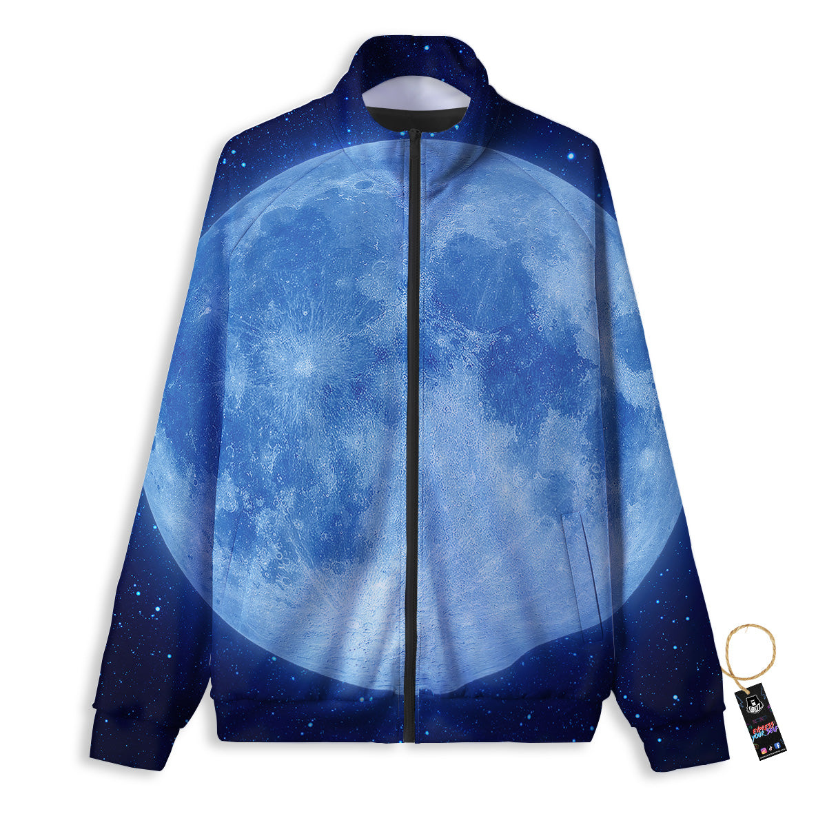 Blue Moon Print Track Jacket-grizzshop