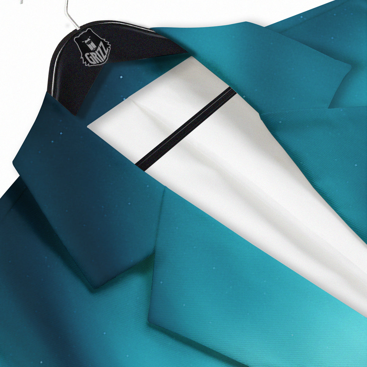 Blue Northern Lights And Mountain Print Men's Sport Coat-grizzshop