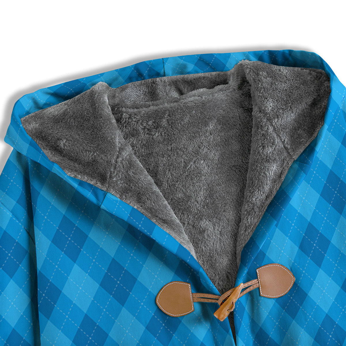 Blue Ocean Argyle Print Pattern Men's Windbreaker Jacket-grizzshop