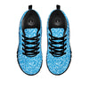 Blue Ocean Glitter Artwork Print Black Sneaker-grizzshop