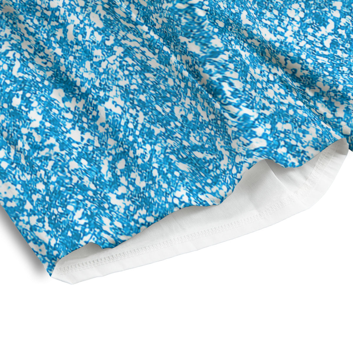 Blue Ocean Glitter Artwork  Print Men's Athletic Shorts