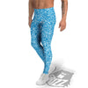 Blue Ocean Glitter Artwork Print Men's Leggings-grizzshop