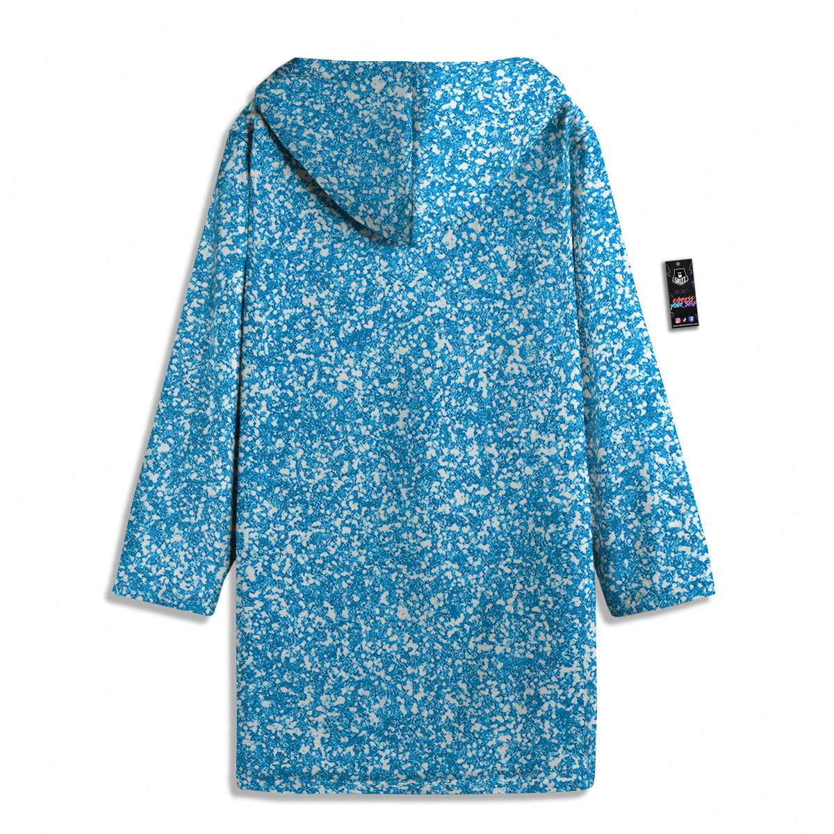 Blue Ocean Glitter Artwork Print Men's Windbreaker Jacket-grizzshop