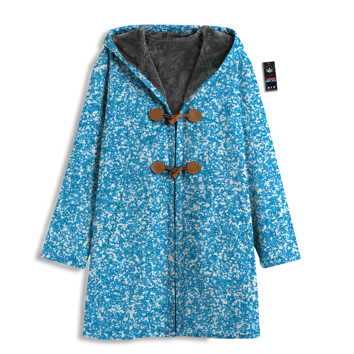 Blue Ocean Glitter Artwork Print Men's Windbreaker Jacket-grizzshop