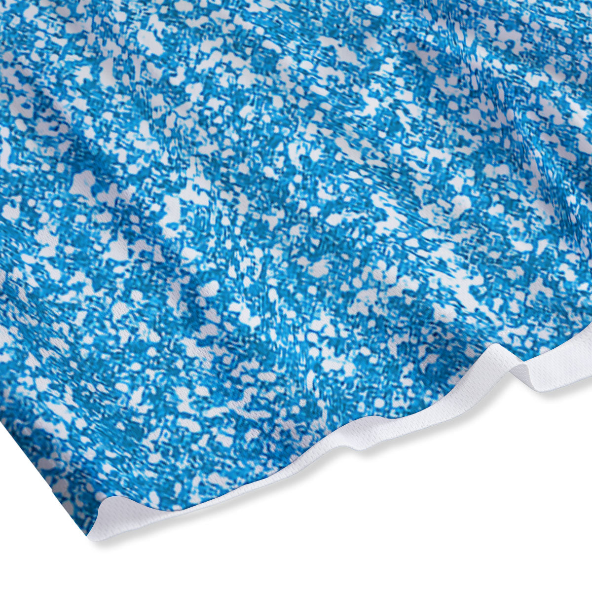 Blue Ocean Glitter Artwork  Print Mesh Shorts