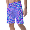 Blue Optical illusion Men's Shorts-grizzshop