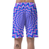 Blue Optical illusion Men's Shorts-grizzshop