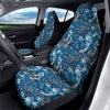 Blue Oriental Sea Print Pattern Car Seat Covers-grizzshop