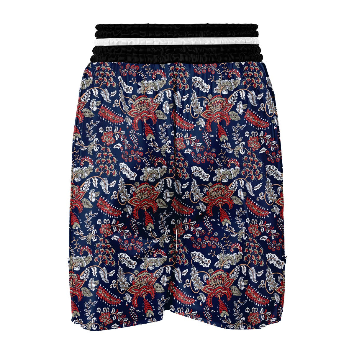Blue Paisley Boxing Shorts-grizzshop