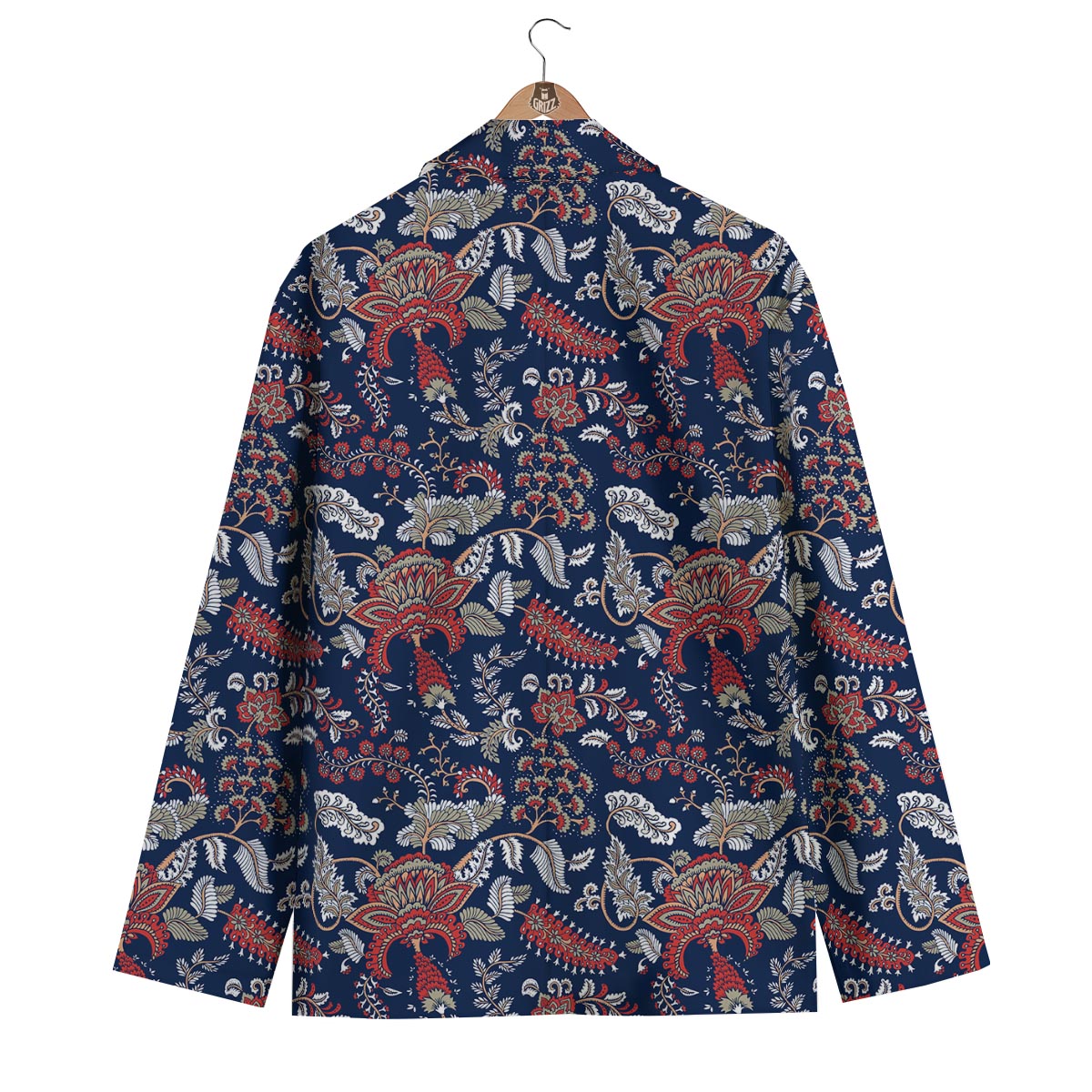 Blue Paisley Men's Blazer-grizzshop