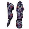 Blue Paisley Muay Thai Shin Guards-grizzshop