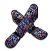 Blue Paisley Muay Thai Shin Guards-grizzshop