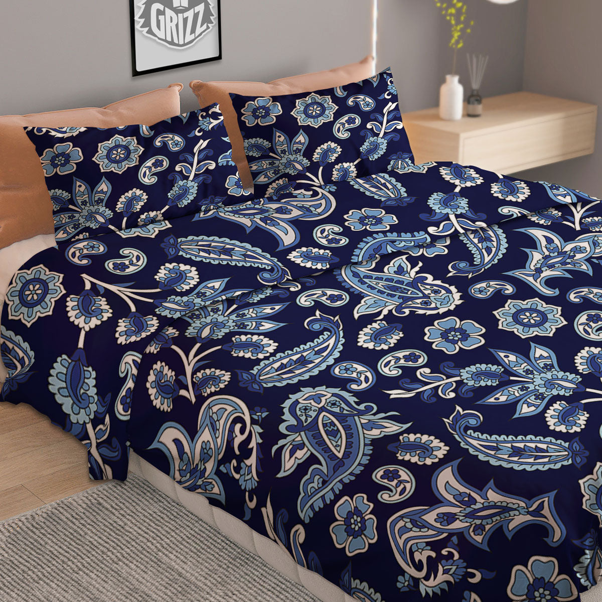 Bohemian Ethnic Mandala Print Pattern Duvet Cover Bedding Set