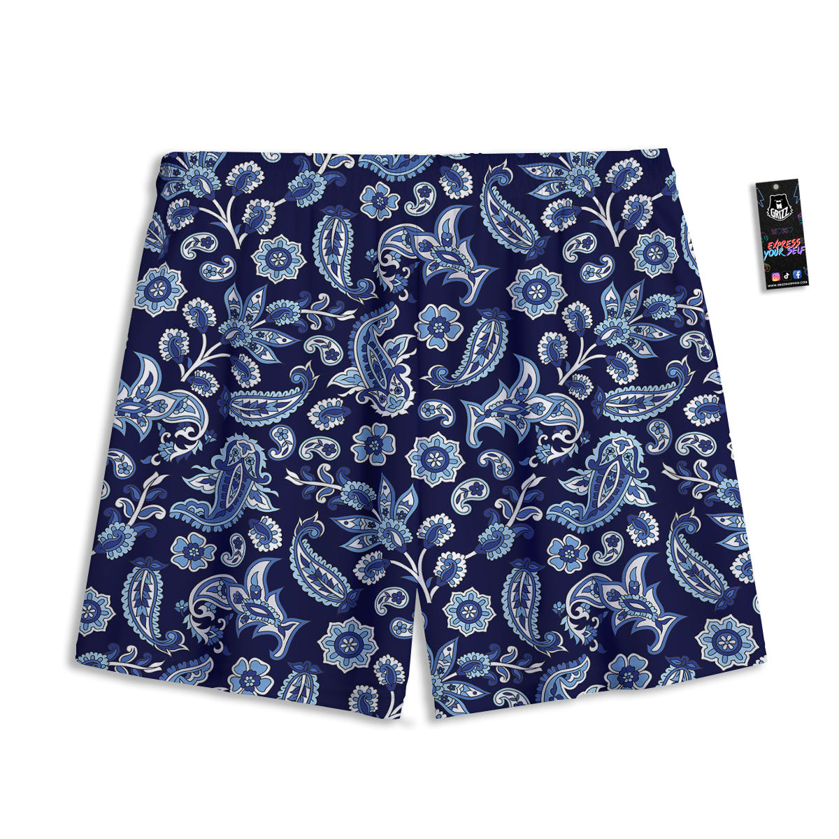 Bohemian Ethnic Mandala Print Pattern Mesh Shorts
