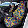 Blue Passion Fruit Print Pattern Car Seat Covers-grizzshop