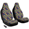 Blue Passion Fruit Print Pattern Car Seat Covers-grizzshop