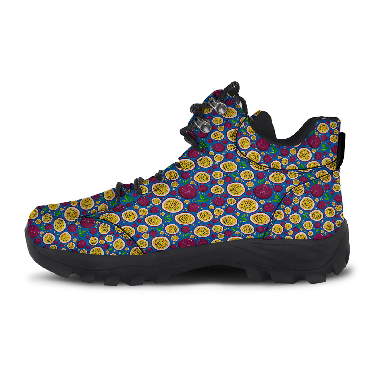 Blue Passion Fruit Print Pattern Hiking Shoes-grizzshop