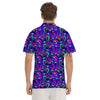 Blue Psychedelic Men's Golf Shirts-grizzshop