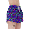 Blue Psychedelic Women's Shorts-grizzshop