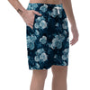 Blue Rose Floral Men's Shorts-grizzshop