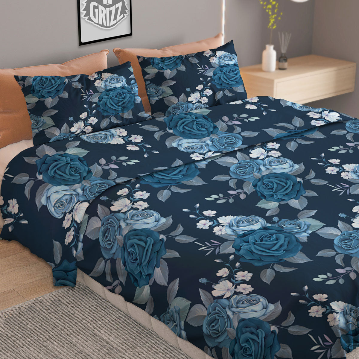 Bee Hive Sweet Honey Print Pattern Duvet Cover Bedding Set