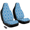 Blue Russian Floral Gzhel Print Pattern Car Seat Covers-grizzshop