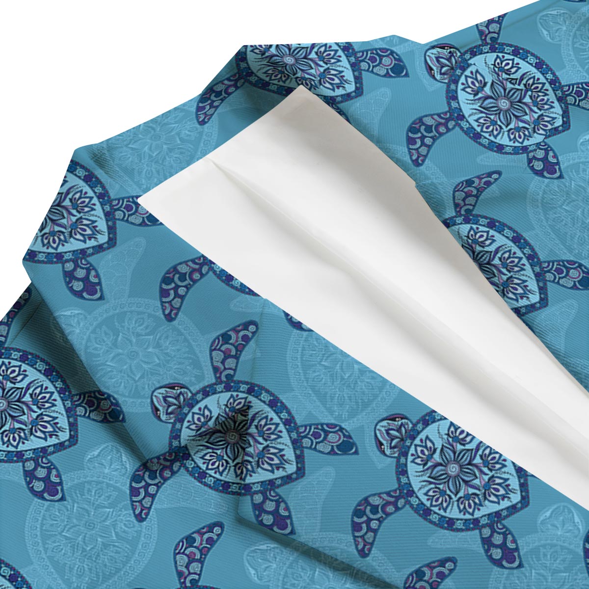 Blue Sea Aztec Turtle Men's Blazer-grizzshop