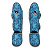 Blue Sea Aztec Turtle Muay Thai Shin Guards-grizzshop