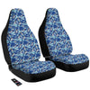 Blue Shark Print Pattern Car Seat Covers-grizzshop