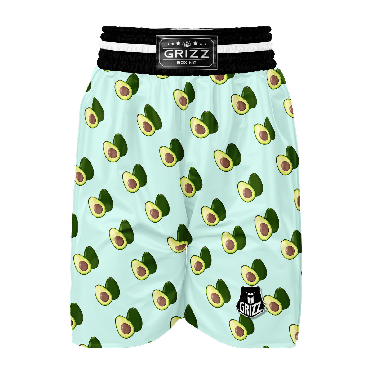 Blue Sky Avocado Boxing Shorts-grizzshop