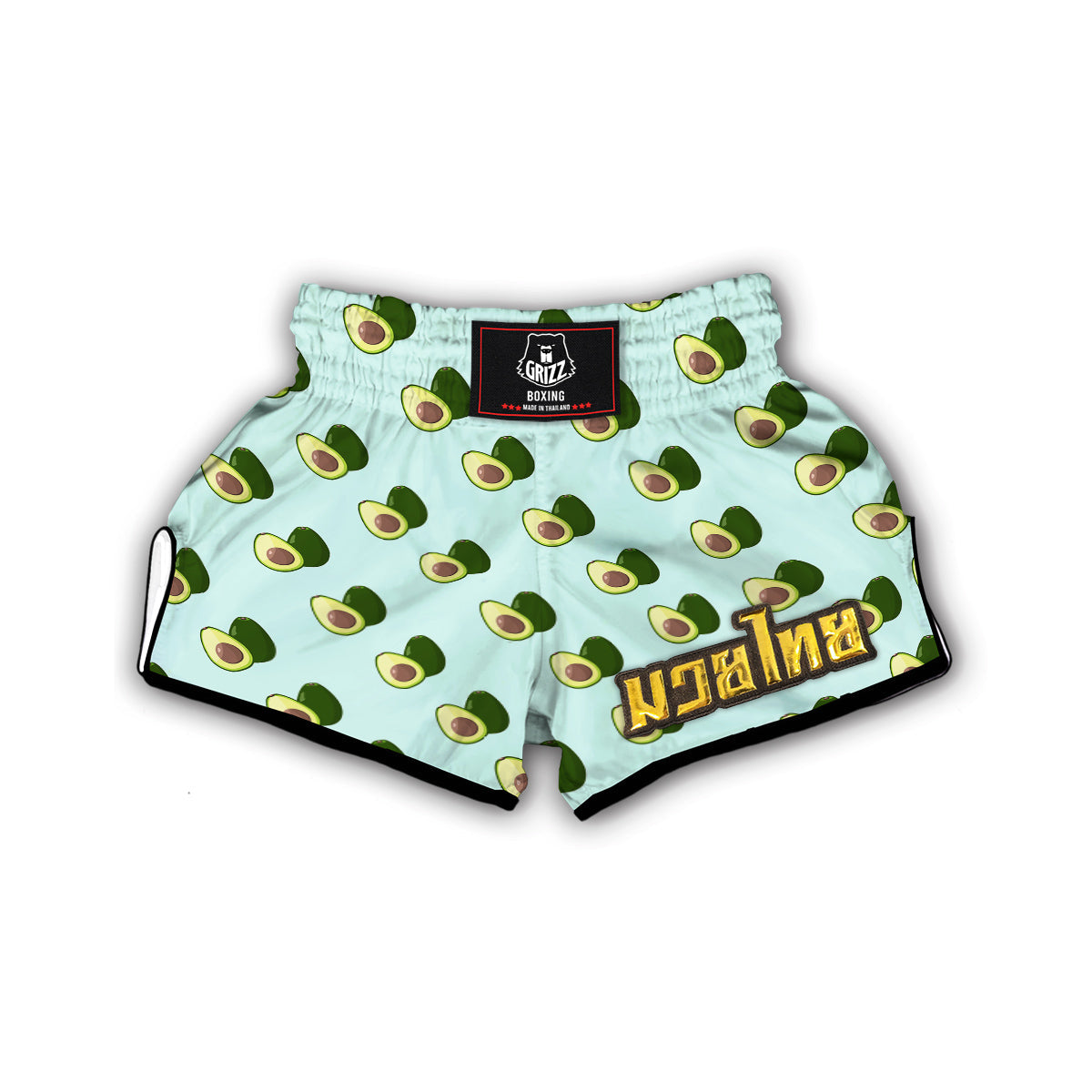 Blue Sky Avocado Muay Thai Boxing Shorts-grizzshop