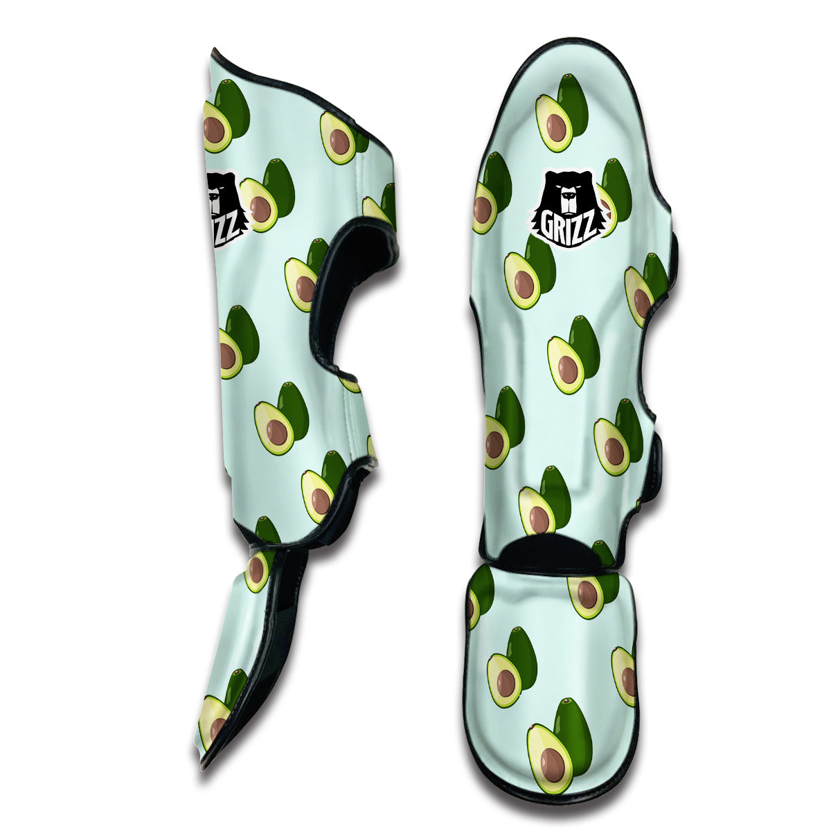 Blue Sky Avocado Muay Thai Shin Guards-grizzshop