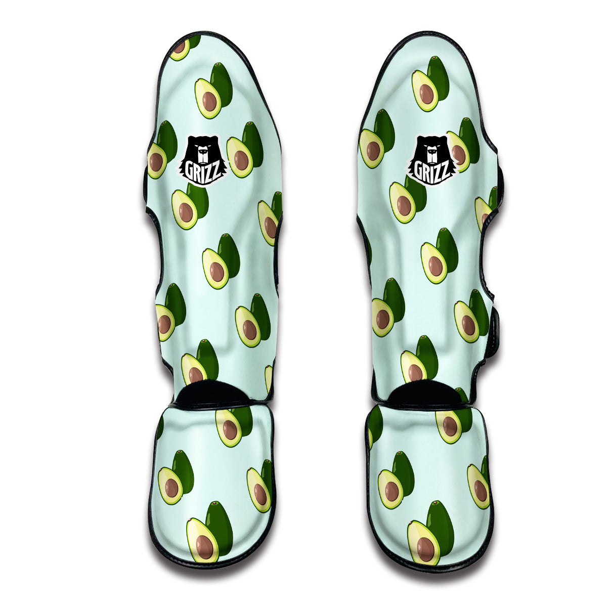 Blue Sky Avocado Muay Thai Shin Guards-grizzshop