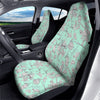 Blue Sky White Chinoiserie Print Pattern Car Seat Covers-grizzshop